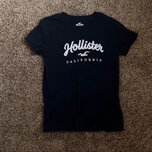 Hollister navy blue tee size S
